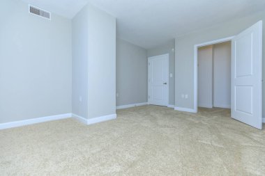 Boş oda iç tasarımı. 3d oluşturma 