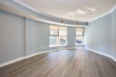 Boş oda iç tasarımı. 3d oluşturma 