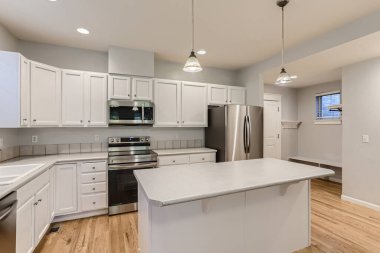 Lüks mutfak iç tasarımı, 3D resimleme