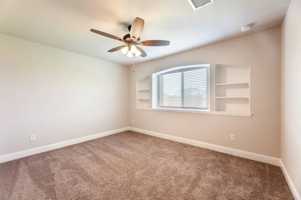 Empty Room Carpet White Walls Interior Design Rendering — Stock Photo, Image