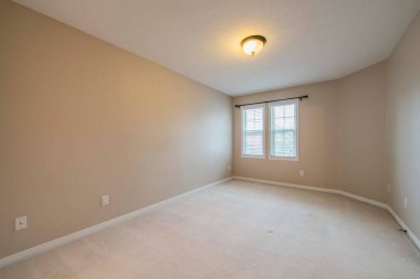 Boş bir odanın iç tasarımı. 3d oluşturma 