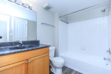 Modern banyonun içi. 3d oluşturma