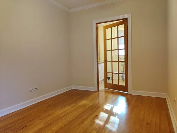 Empty Room Wooden Floor Door — Stock Photo, Image