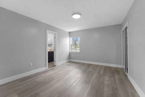 Moderna Habitación Vacía Interior Color Blanco Gris — Foto de Stock