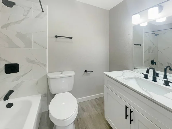 近代的な浴室のインテリア 3Dレンダリング — ストック写真