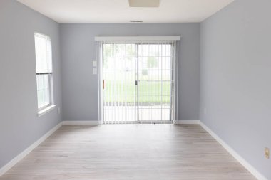 boş iç mekan, oda ve zemin.