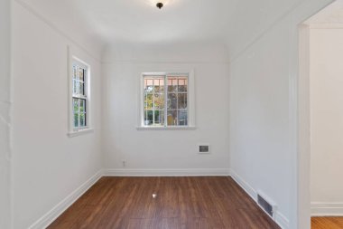 Boş oda iç tasarımı. 3d oluşturma 