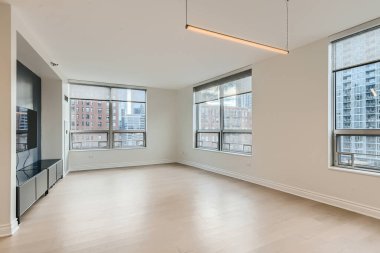 Boş oturma odası iç. 3d render