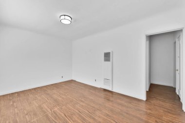 İç tasarım, boş modern daire, ev, oda. 3d oluşturma