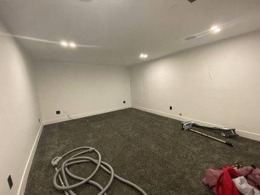 Eski bir apartmanın içinde. 3d oluşturma