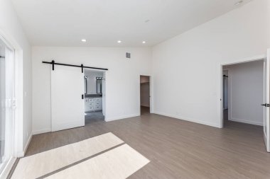 İçi boş, içi boş bir oda. 3d oluşturma 