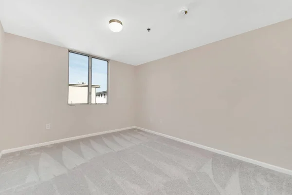 Пустая Комната Белыми Стенами Деревянным Полом Рендеринг — стоковое фото