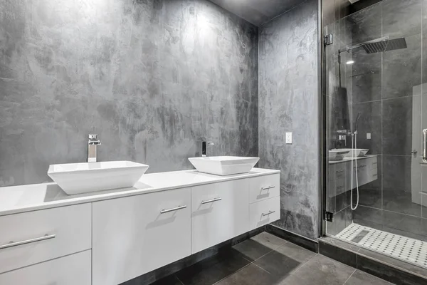 Interior Baño Moderno Renderizado —  Fotos de Stock