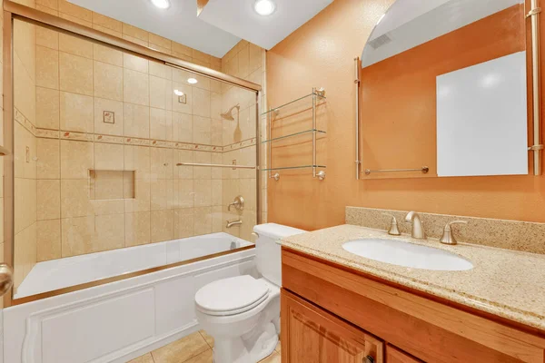 현대적 욕실의 렌더링 — 스톡 사진