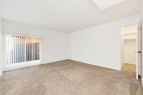 Leere Zimmer Mit Weißen Wänden Und Fußboden Niemand Darstellung — Stockfoto