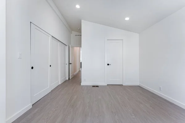 Interior Apartamento Moderno Com Paredes Brancas Renderização — Fotografia de Stock