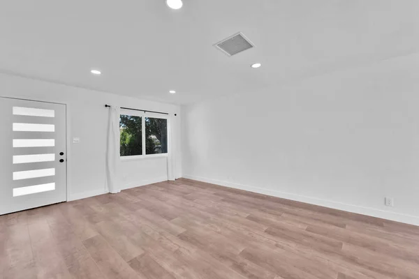 Vazio Interior Quarto Branco Nova Casa Renderização — Fotografia de Stock