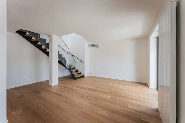 Interieur Van Modern Appartement Met Houten Vloer Parket — Stockfoto