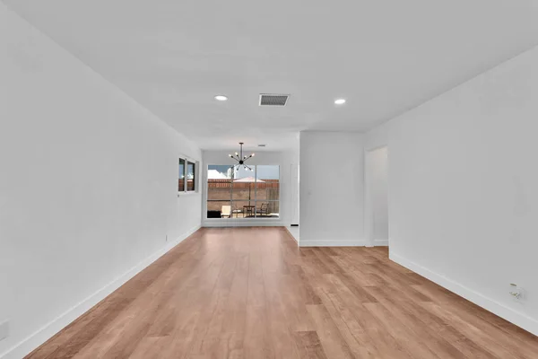 Interieur Van Een Modern Appartement Met Witte Muren Een Groot — Stockfoto