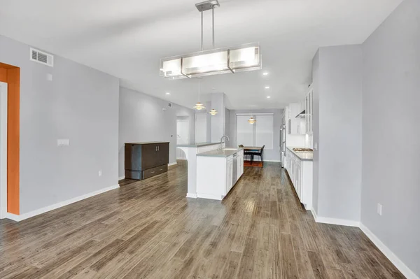 Interior Modern Apartment Wooden Floor — Stock Photo, Image