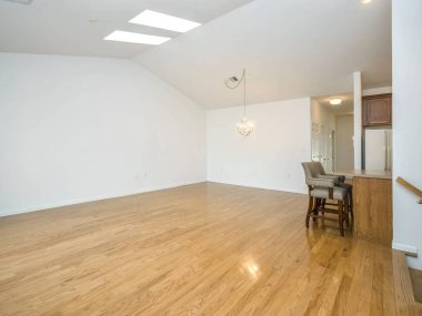 empty room in modern house. 3d rendering