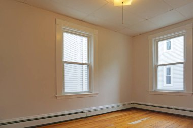 Boş oda iç tasarımı. 3d oluşturma