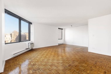 Boş oda iç tasarımı. 3d oluşturma