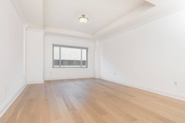 Boş oda iç tasarımı. 3d oluşturma