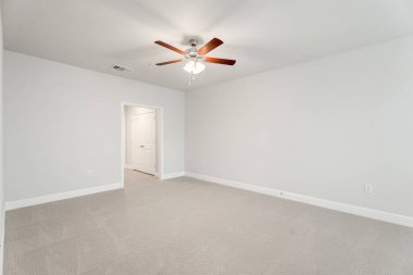 Modern evdeki boş oda. İç tasarım. 3d oluşturma