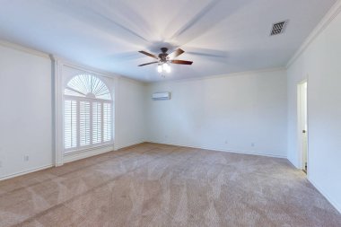 Boş oda iç tasarımı. 3d oluşturma