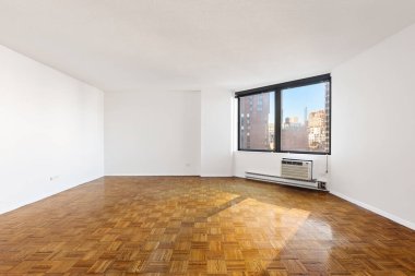 Boş oda iç tasarımı. 3d oluşturma