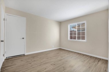 Boş oda iç tasarımı. 3d oluşturma