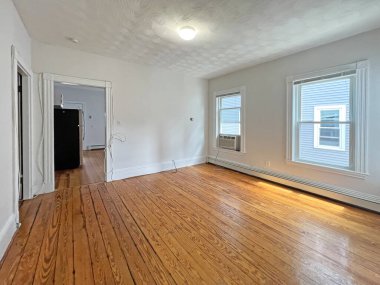 Boş oda iç tasarımı. 3d oluşturma