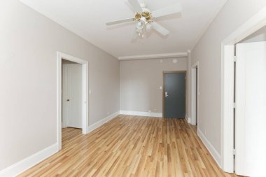 Boş oda iç tasarımı. 3d oluşturma