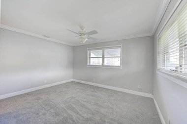 Boş oda iç tasarımı. 3d oluşturma