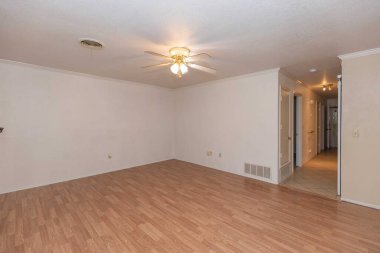 Boş oda iç tasarımı. 3d oluşturma