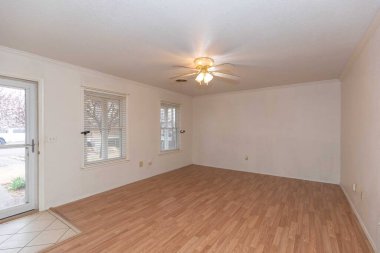 Boş oda iç tasarımı. 3d oluşturma