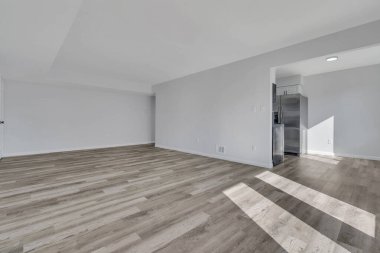 Boş oda iç tasarımı. 3d oluşturma