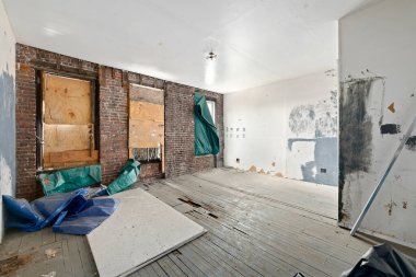 Eski evin tamiri. 3d oluşturma