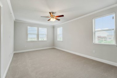 Boş oda iç tasarımı. 3d oluşturma