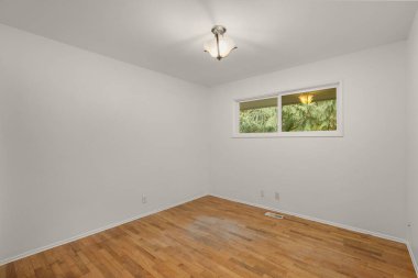 Boş oda iç tasarımı. 3d oluşturma