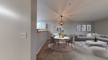 Modern oturma odası iç tasarım. illüstrasyon