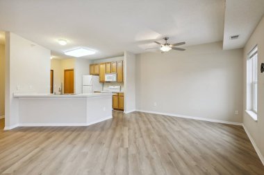 Yeni çağdaş dairenin boş alanı. Modern ev 