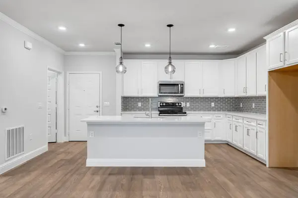 新しい家でモダンなキッチン 3Dレンダリング — ストック写真