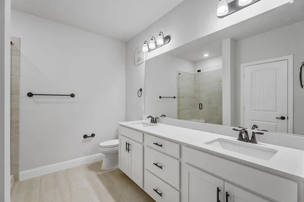 Modern Bathroom Interior Design Rendering — Stock Photo, Image