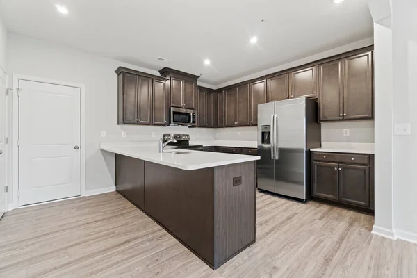 New Kitchen Design Modern Home Rendering — Stock Photo, Image