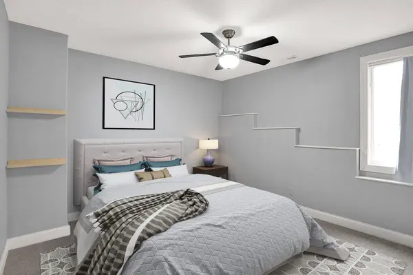 Modernes Schlafzimmerdesign Darstellung — Stockfoto