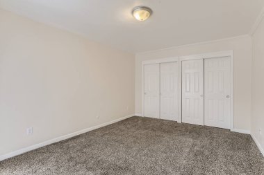 Boş oda iç tasarımı. 3d oluşturma