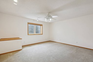 Modern yeni odanın iç tasarımı. 3d oluşturma