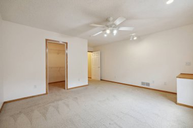 Modern yeni odanın iç tasarımı. 3d oluşturma